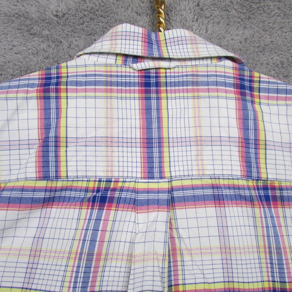 Siegfried & Company Shirt Mens Large Multicolor Plaid Short Sleeve Button Front - Picture 3 of 8